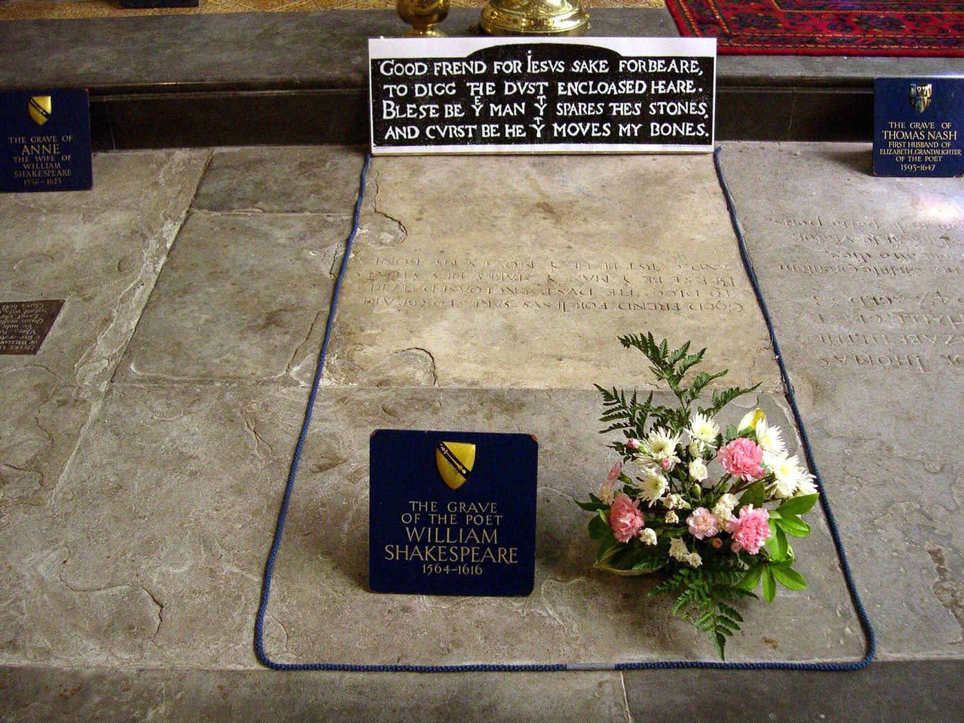 Могила: William Shakespeare