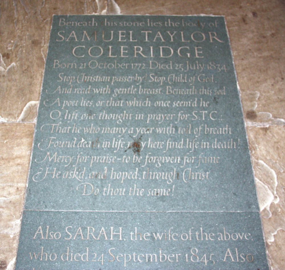 Tumba de Samuel Taylor Coleridge