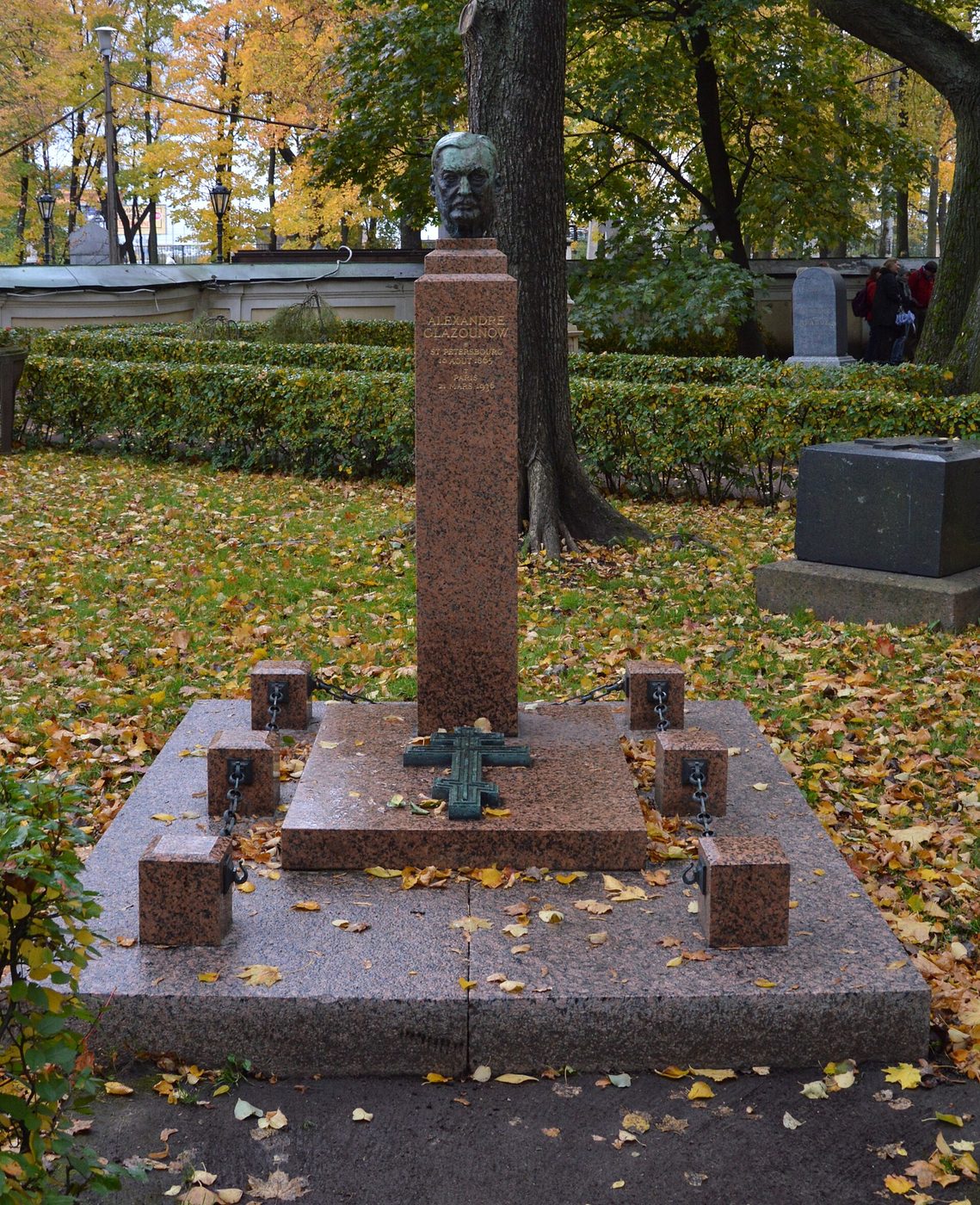 Могила: Alexander Glazunov