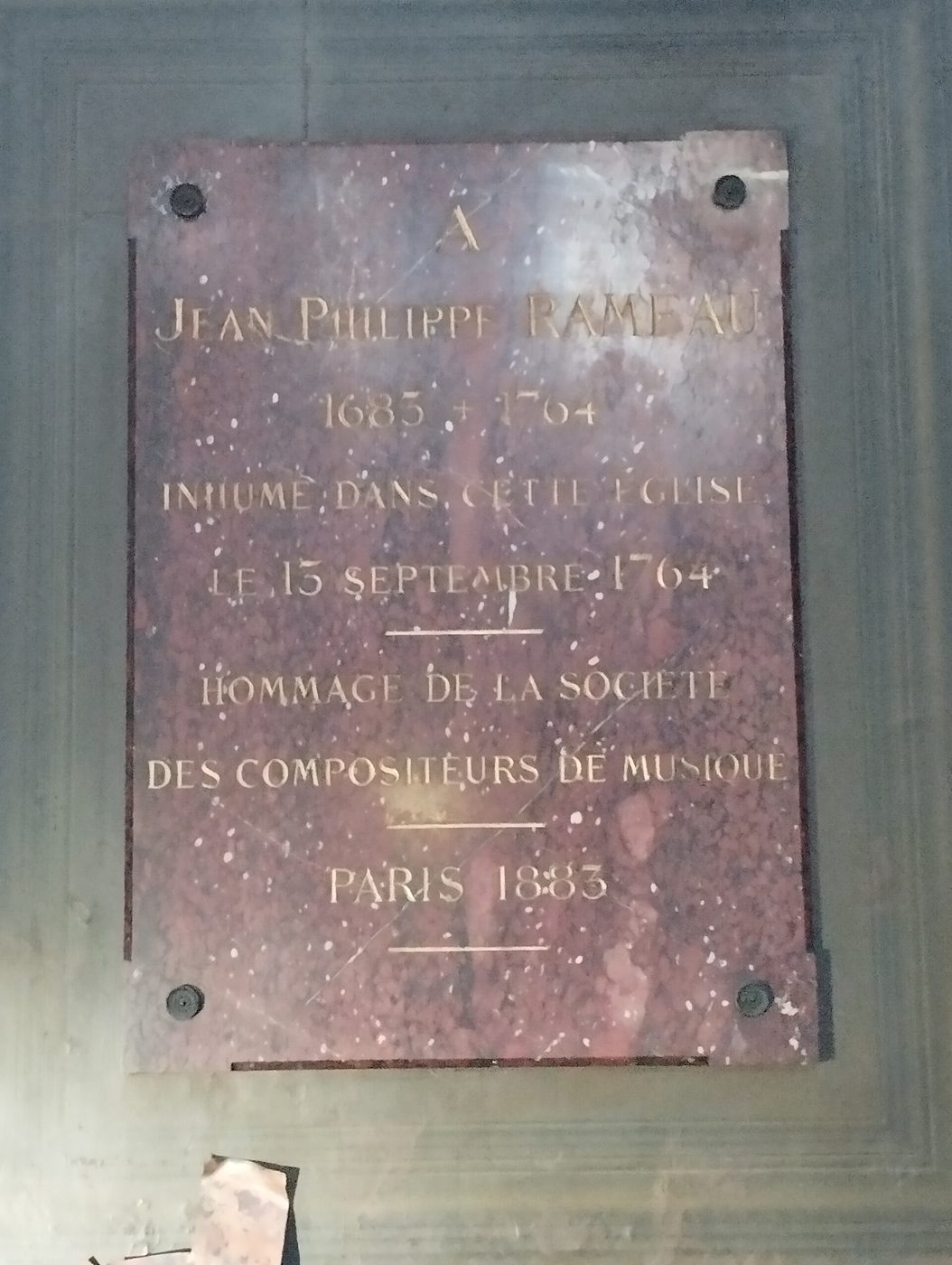 Могила: Jean-Philippe Rameau