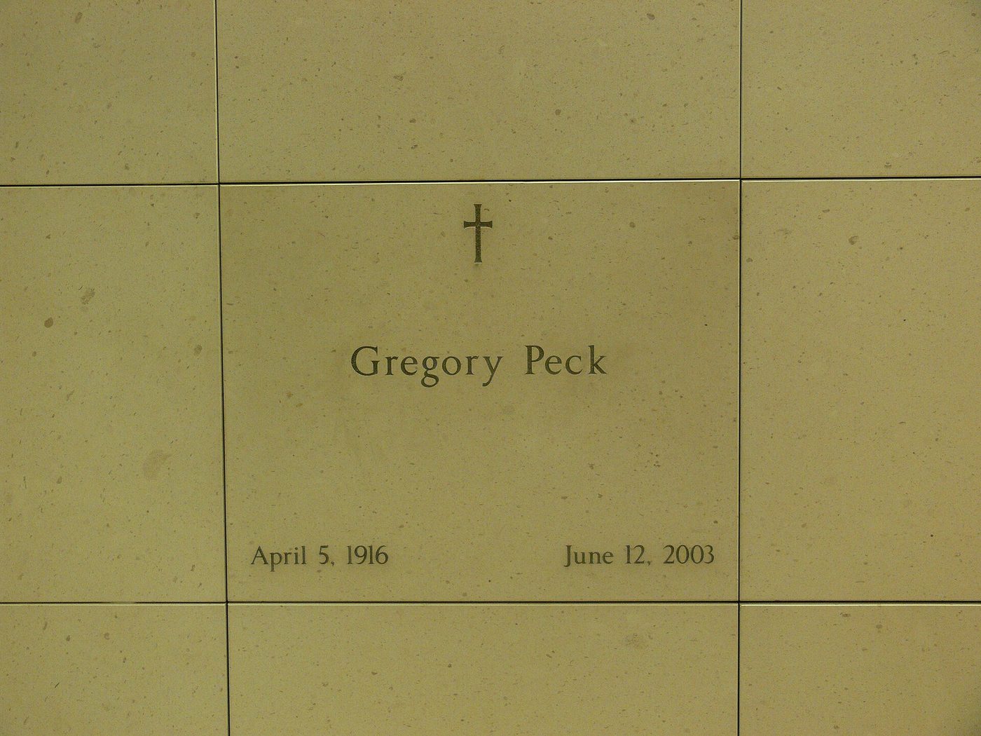 Tumba de Gregory Peck