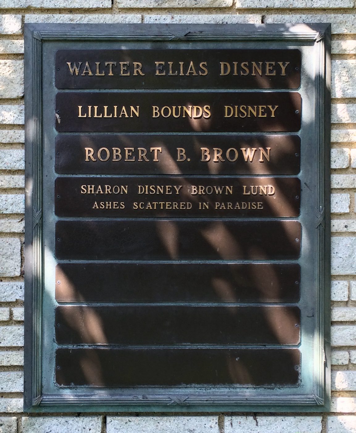 Tumba de Walt Disney