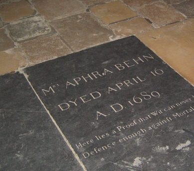 Tumba de Aphra Behn
