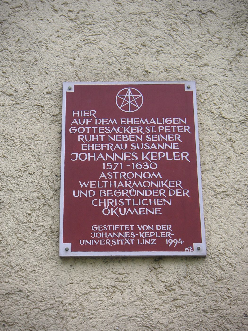 Tumba de Johannes Kepler