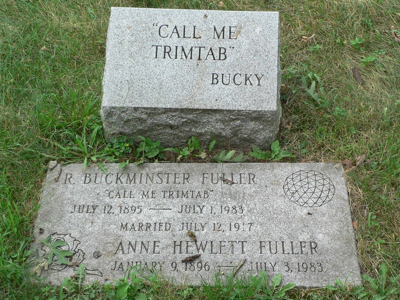 Grave of Buckminster Fuller