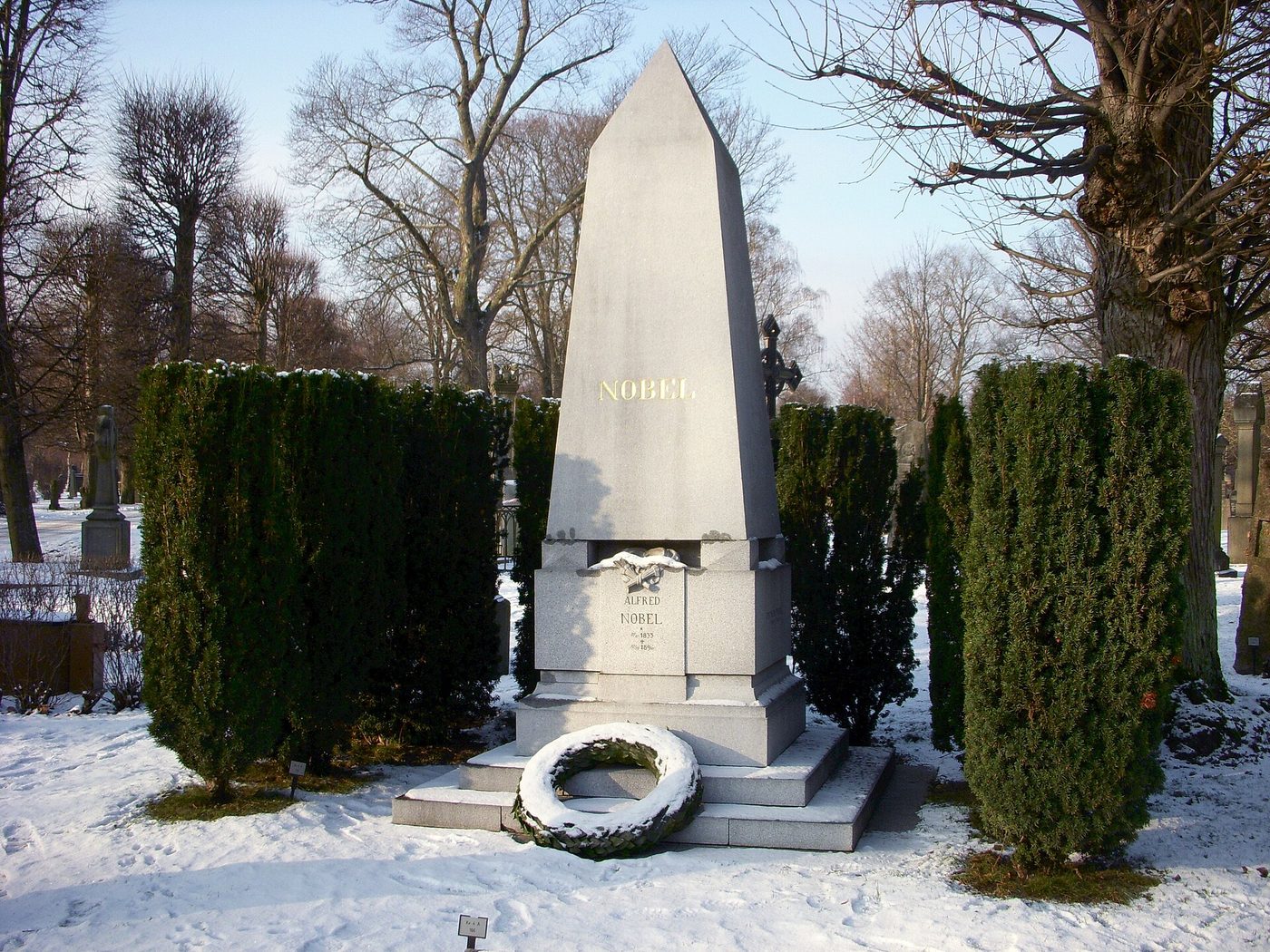Могила: Alfred Nobel