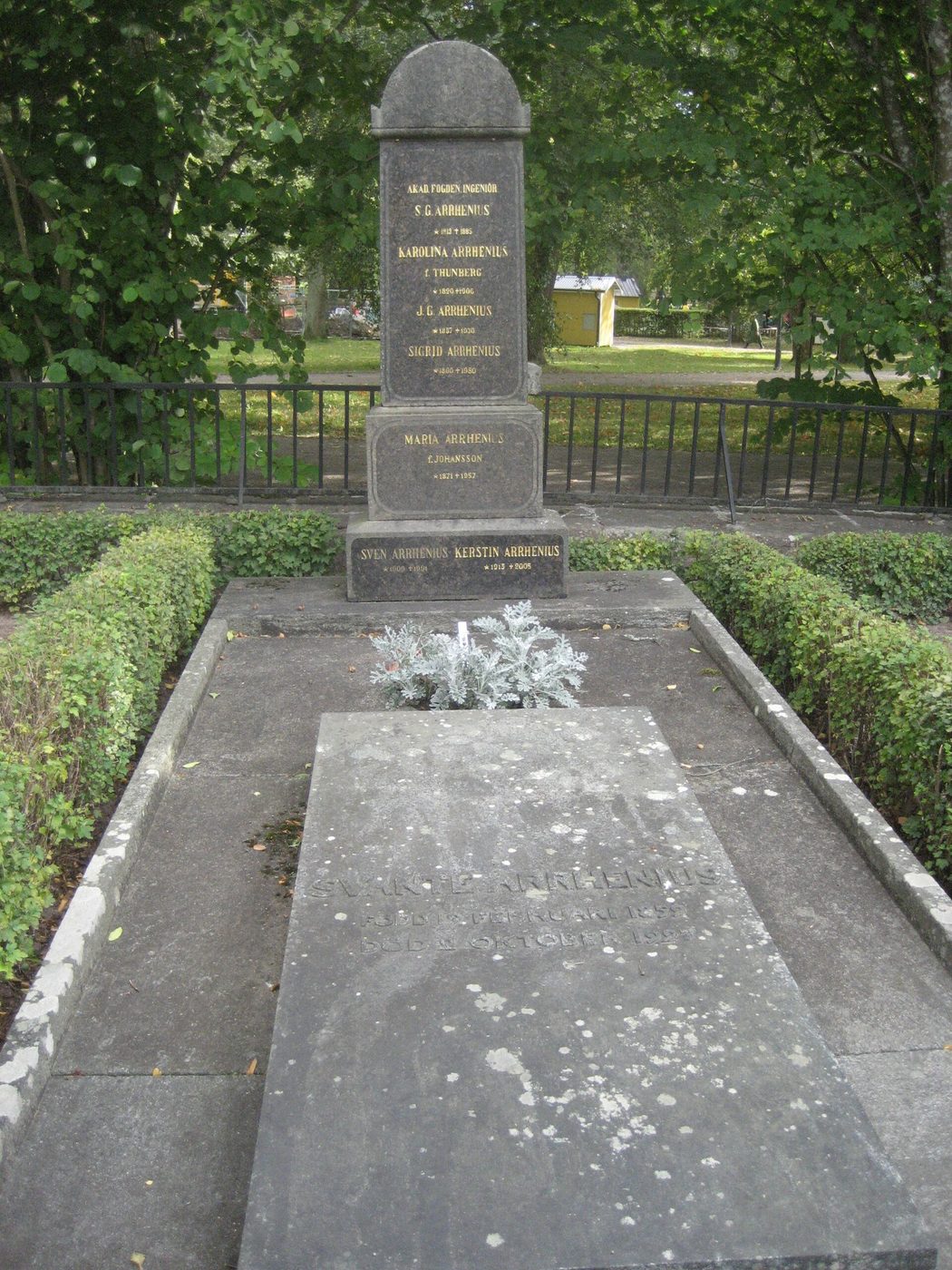 Могила: Svante Arrhenius