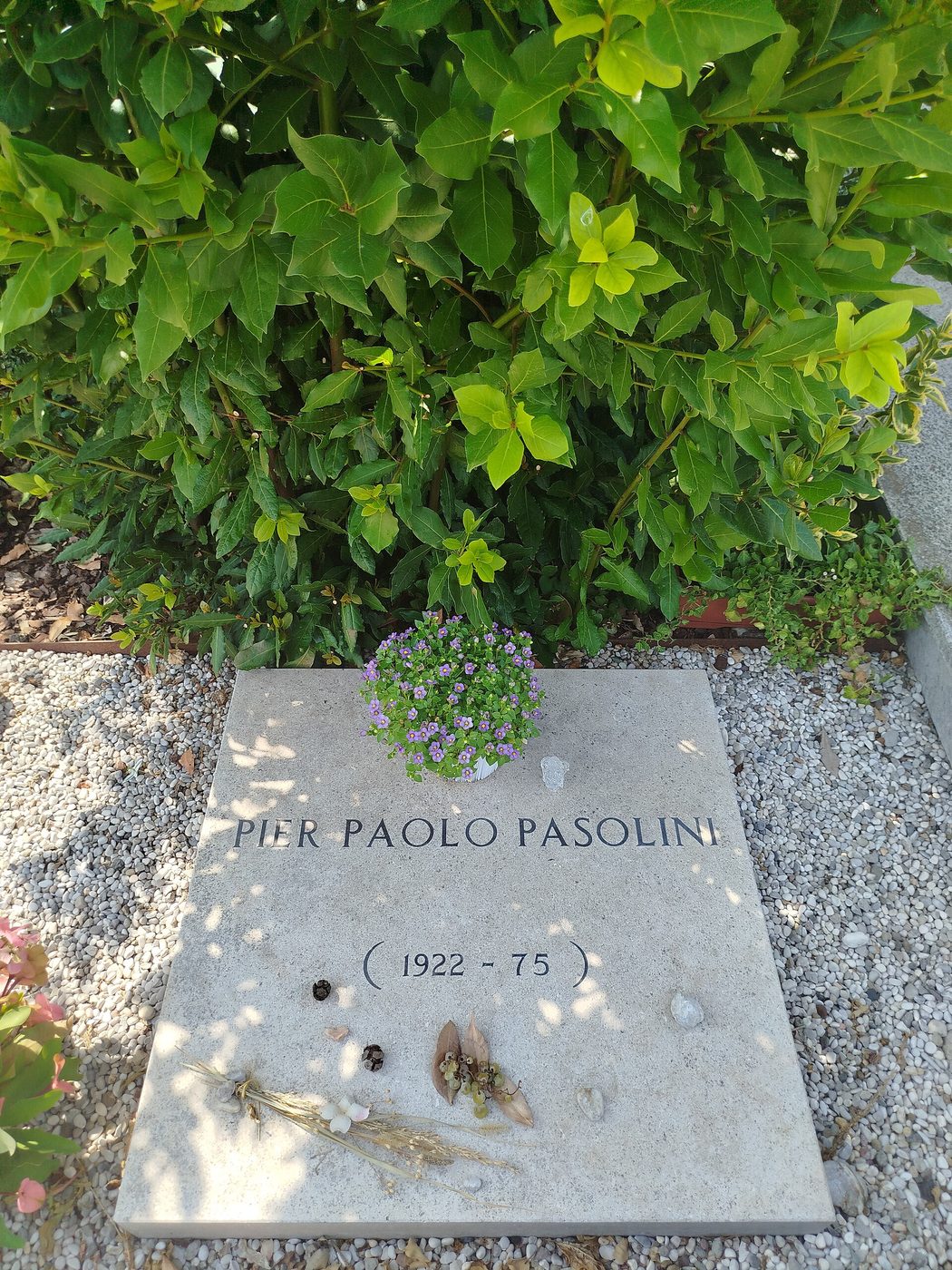 Grave of Pier Paolo Pasolini